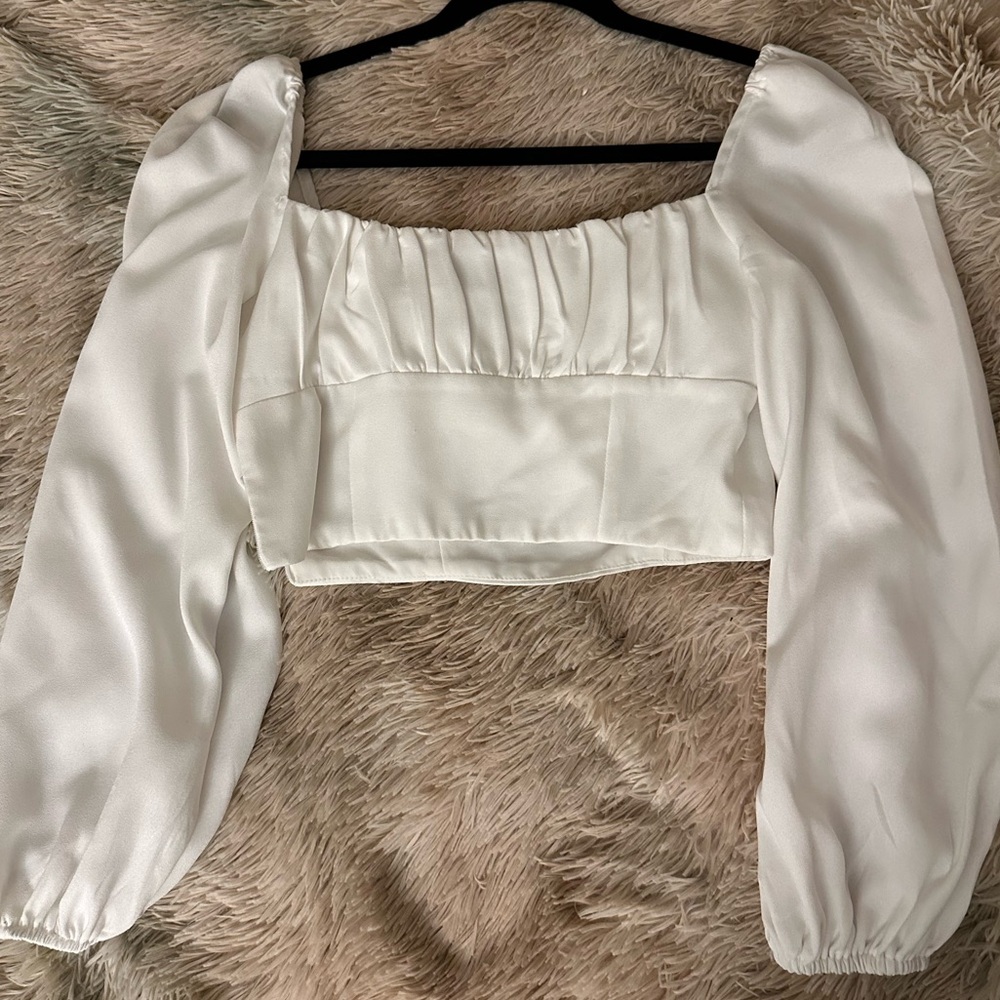 Princess Polly White Puff Sleeve Blouse
